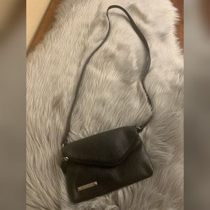 Nine West Black Leather Crossbody